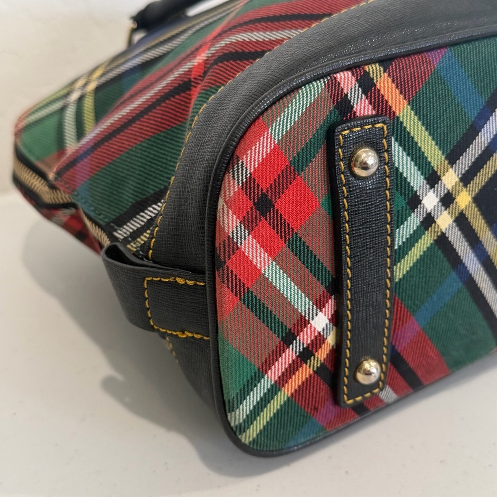 Dooney & Bourke Tartan Plaid Satchel - Picture 7 of 14